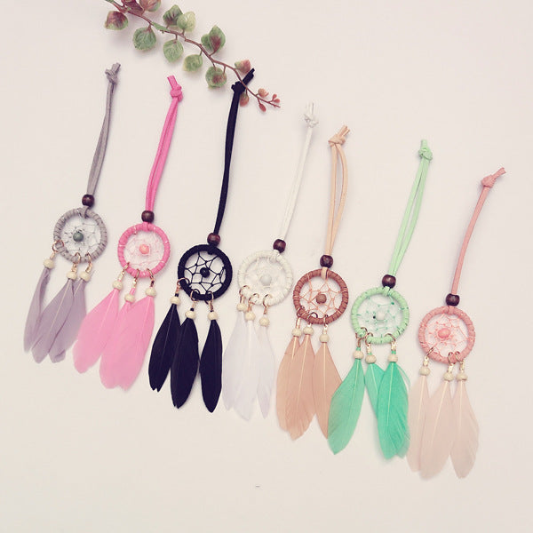 Wholesale Dream Catcher Cute Girl Heart Soft Cute Pink Room Ornament JDC-DC-wanwei001