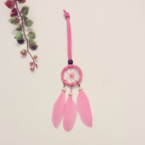 Wholesale Dream Catcher Cute Girl Heart Soft Cute Pink Room Ornament JDC-DC-wanwei001