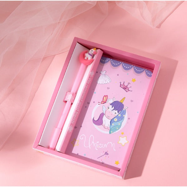 Wholesale Notebook Paper Cute Cartoon Ballpoint Pen Gift Set (S) MOQ≥2 JDC-NK-Qiniu008