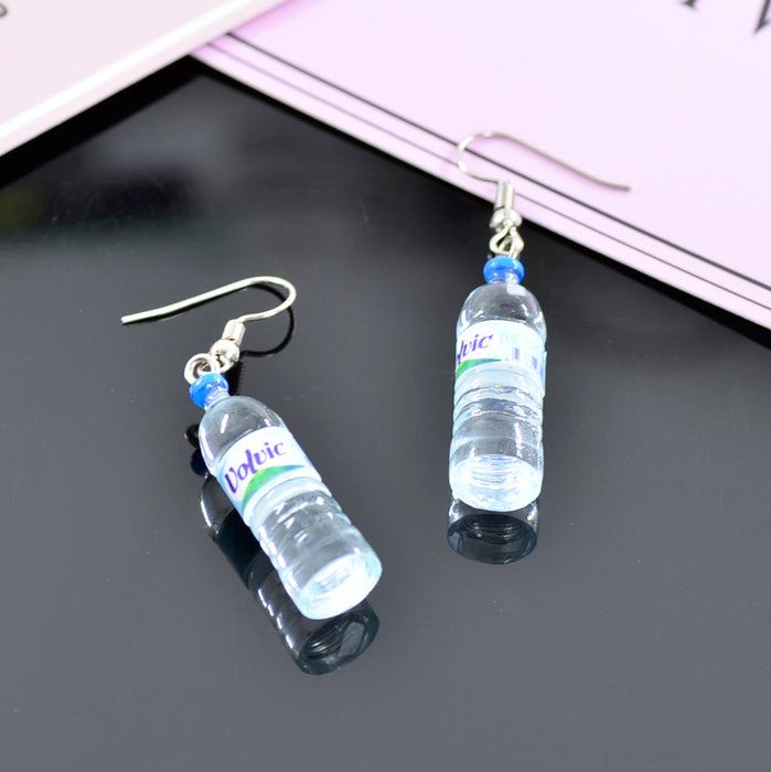 Wholesale blue alloy mineral water earrings JDC-ES-dir005