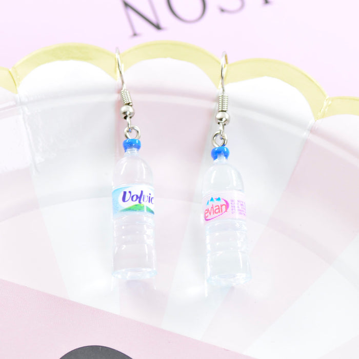 Wholesale blue alloy mineral water earrings JDC-ES-dir005