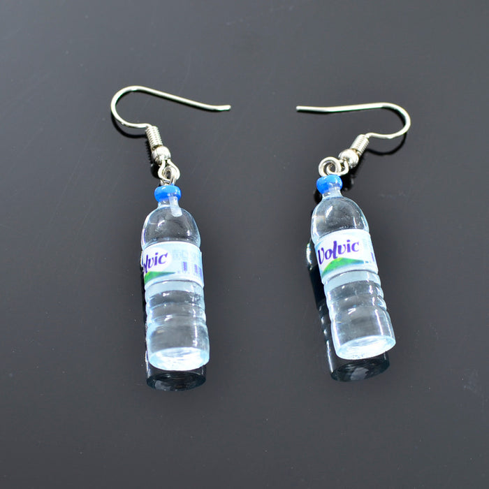 Wholesale blue alloy mineral water earrings JDC-ES-dir005