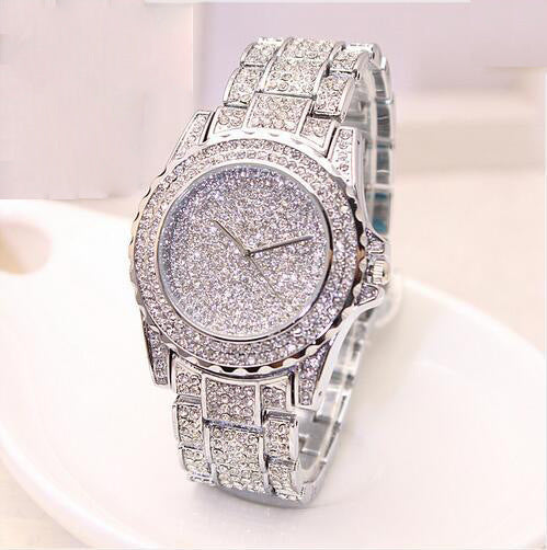 Wholesale Gypsophila Ladies Watch Diamond Rhinestone Alloy Steel Band Watch MOQ≥2 JDC-WH-HJHR001