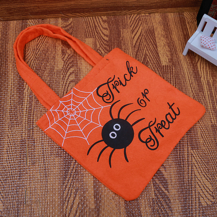 Wholesale Halloween Pumpkin Tote Bag Non Woven Gift Bag Candy Bag JDC-HB-GangL001