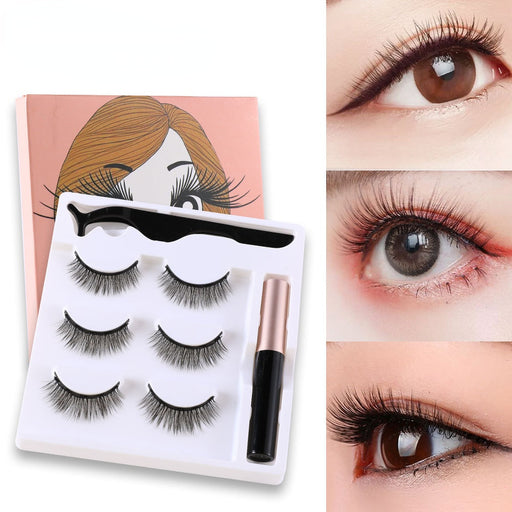 Jewelry WholesaleWholesale magnetic eyeliner absorbent stone gel-free eyelash natural set JDC-EY-XuQ005 Eyelashes 徐芹 %variant_option1% %variant_option2% %variant_option3%  Factory Price JoyasDeChina Joyas De China