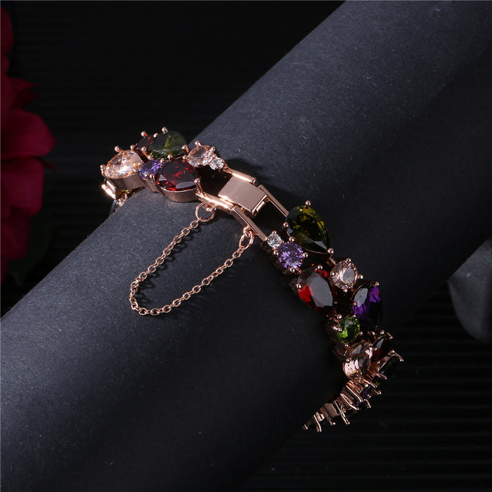 Jewelry WholesaleWholesale color rose gold zircon bracelet MOQ≥2 JDC-BT-Kas004 Bracelet 卡诗 %variant_option1% %variant_option2% %variant_option3%  Factory Price JoyasDeChina Joyas De China