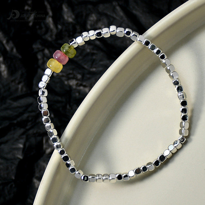 Wholesale Bracelet Broken Silver Few Taels Colorful Popped Crystal Beads JDC-BT-YouF005