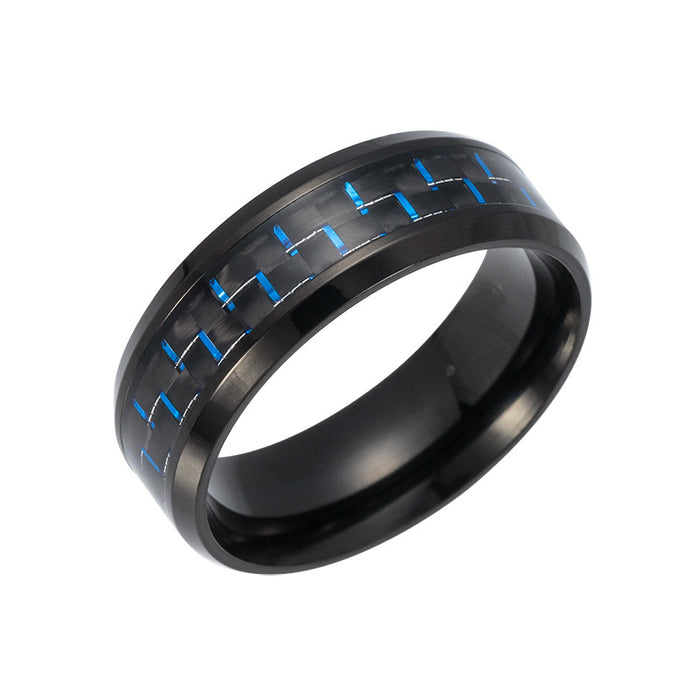 Wholesale Rings Stainless Steel Carbon Fiber MOQ≥2 JDC-RS-PREMSM001