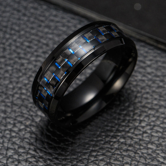 Wholesale Rings Stainless Steel Carbon Fiber MOQ≥2 JDC-RS-PREMSM001