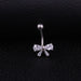 Jewelry WholesaleWholesale Stainless Steel Zircon Umbilical Nails MOQ≥2 JDC-UN-Henst003 Piercings 亨森 %variant_option1% %variant_option2% %variant_option3%  Factory Price JoyasDeChina Joyas De China