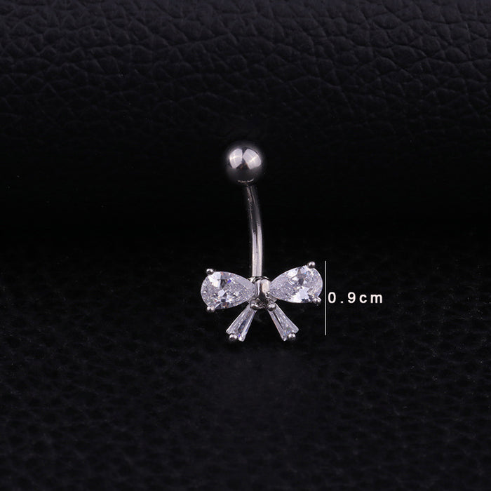 Jewelry WholesaleWholesale Stainless Steel Zircon Umbilical Nails MOQ≥2 JDC-UN-Henst003 Piercings 亨森 %variant_option1% %variant_option2% %variant_option3%  Factory Price JoyasDeChina Joyas De China