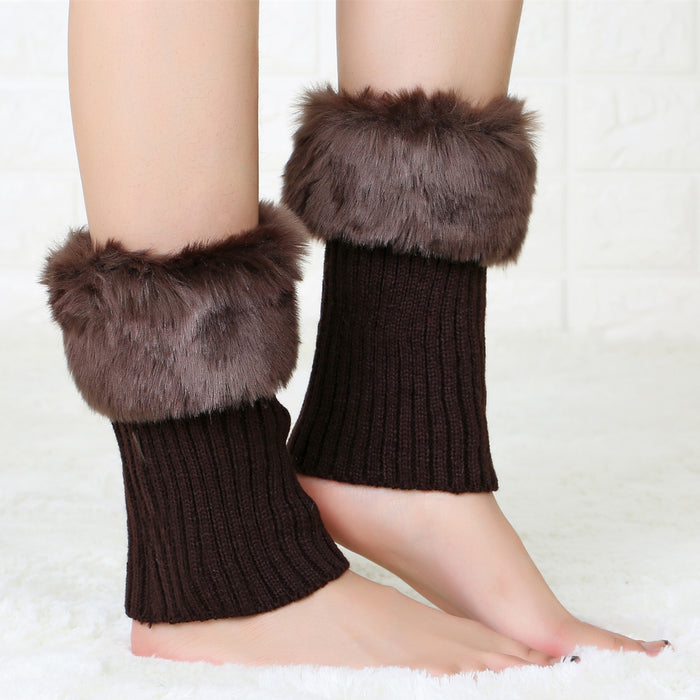 Wholesale Socks Acrylic Short Flip Fleece Warm Leggings MOQ≥2 JDC-SK-Honghe002