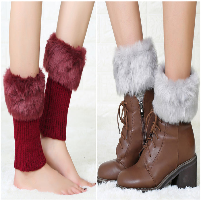 Wholesale Socks Acrylic Short Flip Fleece Warm Leggings MOQ≥2 JDC-SK-Honghe002