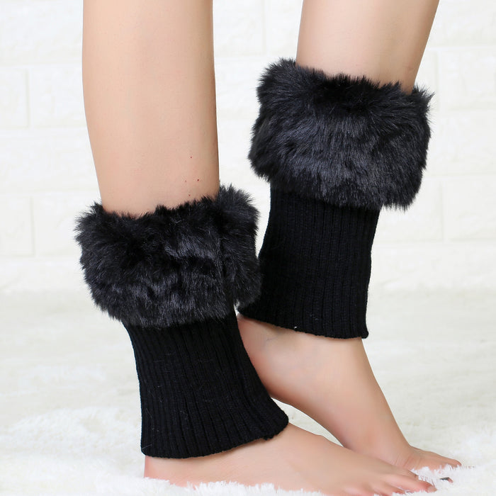 Wholesale Socks Acrylic Short Flip Fleece Warm Leggings MOQ≥2 JDC-SK-Honghe002