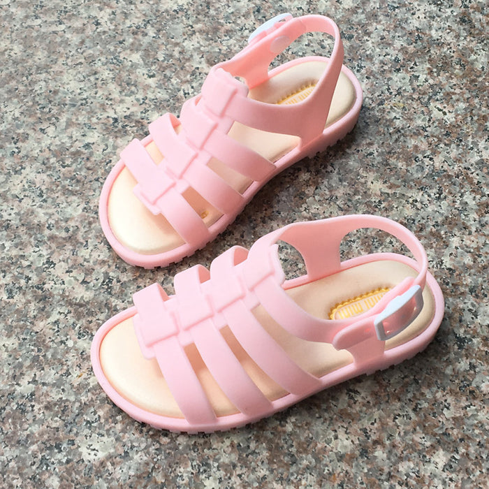 Wholesale Summer Casual Roman Sandals Baby Jelly Fish Mouth Sandals JDC-SD-GuoD003