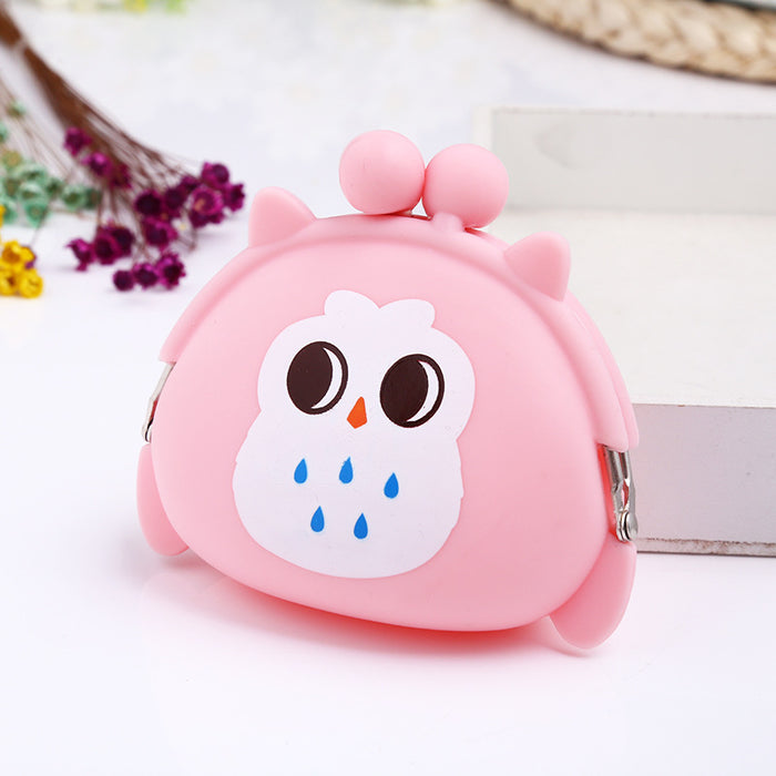 Jewelry WholesaleWholesale cute fan silicone coin purse owl buckle JDC-WT-Donglej019 Wallet 东津 %variant_option1% %variant_option2% %variant_option3%  Factory Price JoyasDeChina Joyas De China