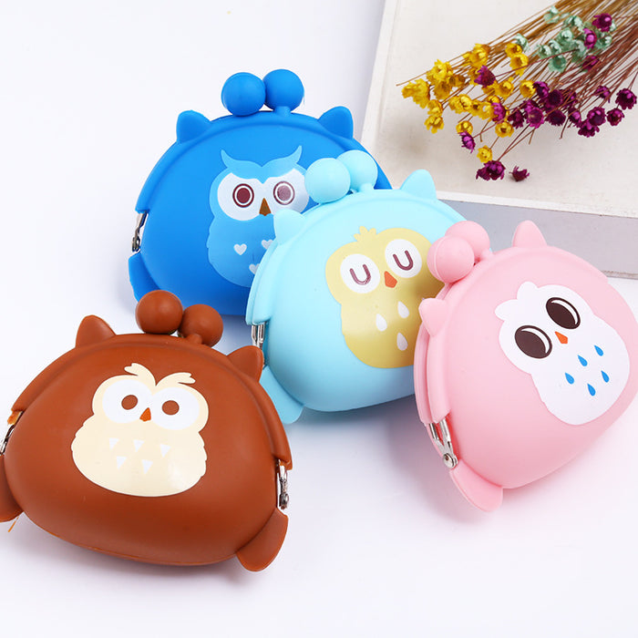 Jewelry WholesaleWholesale cute fan silicone coin purse owl buckle JDC-WT-Donglej019 Wallet 东津 %variant_option1% %variant_option2% %variant_option3%  Factory Price JoyasDeChina Joyas De China