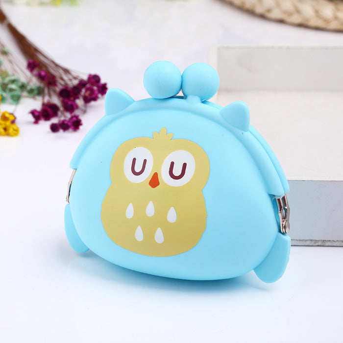 Jewelry WholesaleWholesale cute fan silicone coin purse owl buckle JDC-WT-Donglej019 Wallet 东津 %variant_option1% %variant_option2% %variant_option3%  Factory Price JoyasDeChina Joyas De China