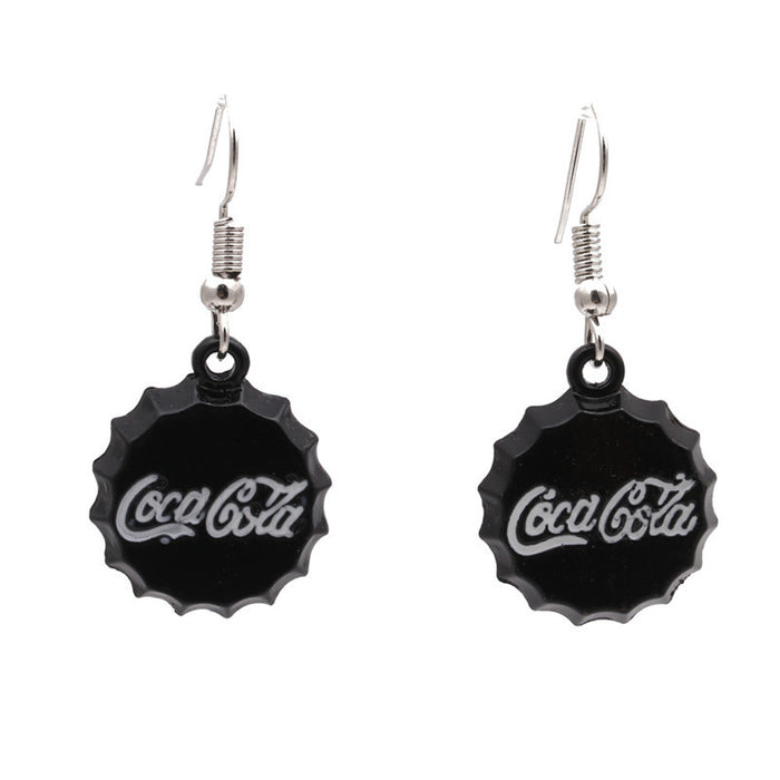 Wholesale Cola Bottle Cap Agate Earrings JDC-ES-ML065