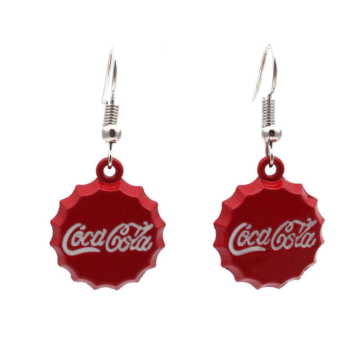 Wholesale Cola Bottle Cap Agate Earrings JDC-ES-ML065