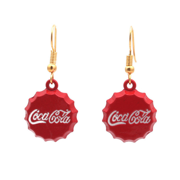 Wholesale Cola Bottle Cap Agate Earrings JDC-ES-ML065