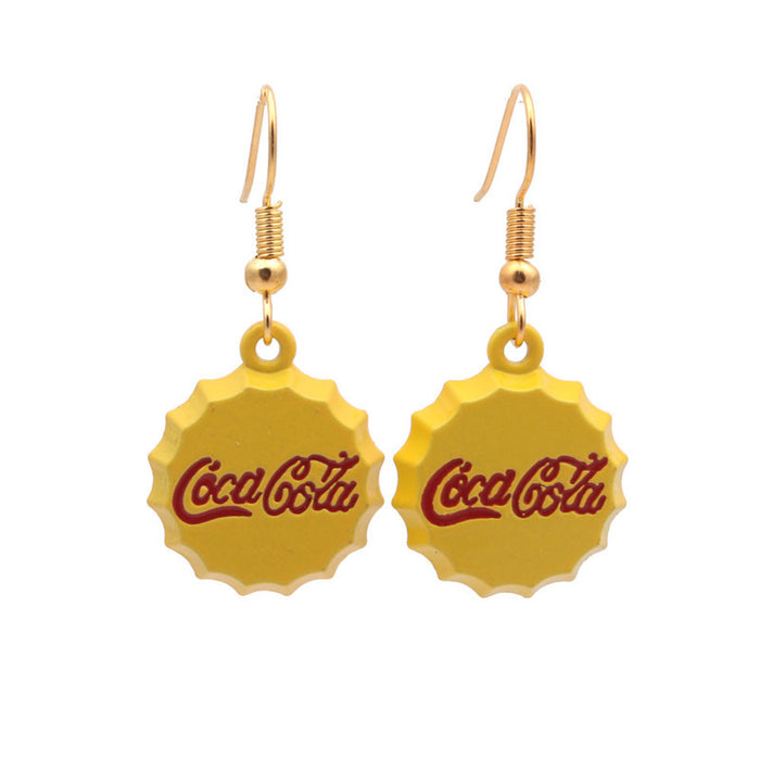 Wholesale Cola Bottle Cap Agate Earrings JDC-ES-ML065