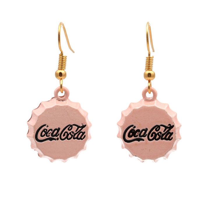 Wholesale Cola Bottle Cap Agate Earrings JDC-ES-ML065