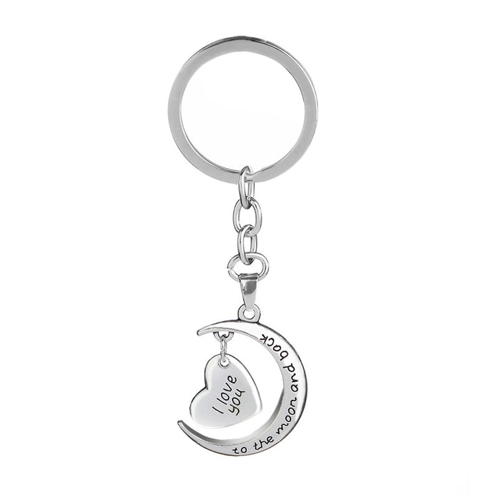 Wholesale Fashion Love Moon Keychain MOQ≥2 JDC-KC-ZJ004