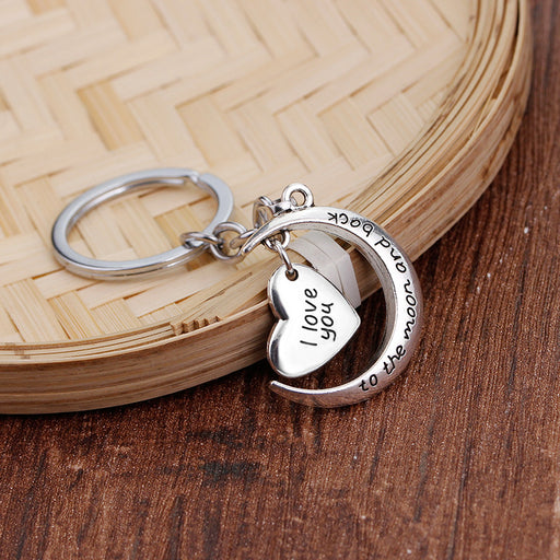 Jewelry WholesaleWholesale Fashion Love Moon Keychain MOQ≥2 JDC-KC-ZJ004 Keychains 志嘉 %variant_option1% %variant_option2% %variant_option3%  Factory Price JoyasDeChina Joyas De China