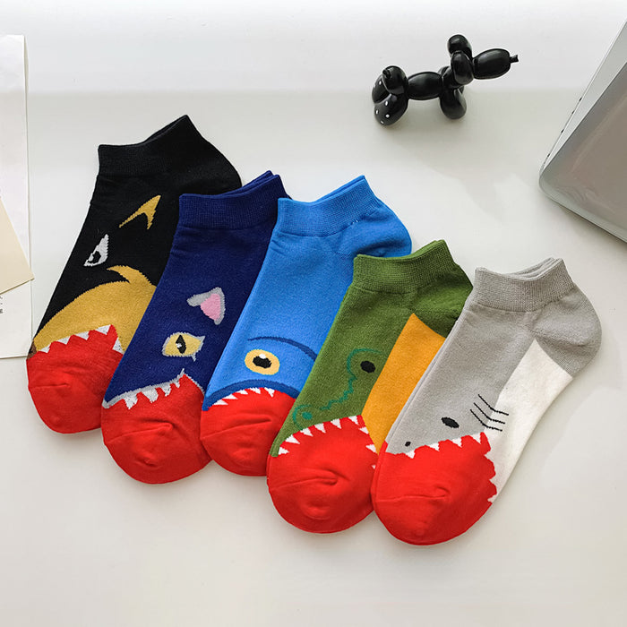 Wholesale spring and summer socks female cartoon cute short tube student socks MOQ≥3 JDC-SK-BinW003