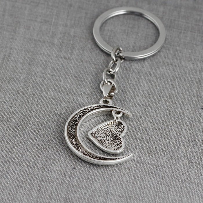 Wholesale Fashion Love Moon Keychain MOQ≥2 JDC-KC-ZJ004