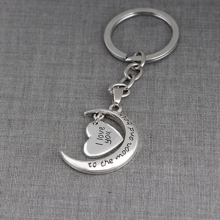 Wholesale Fashion Love Moon Keychain MOQ≥2 JDC-KC-ZJ004