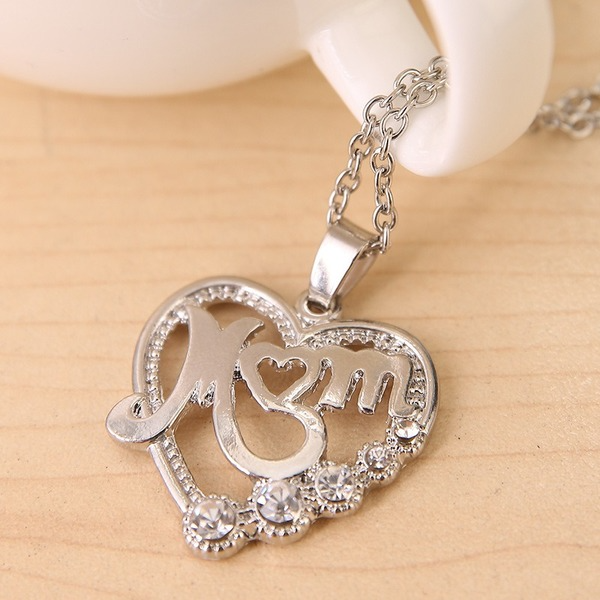 Jewelry WholesaleWholesale alloy mother's day diamond necklace JDC-NE-ZJ007 Necklaces 志嘉 %variant_option1% %variant_option2% %variant_option3%  Factory Price JoyasDeChina Joyas De China