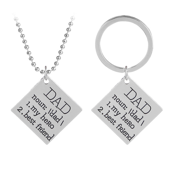 Wholesale Father's Day Alloy Necklace JDC-NE-Langt029