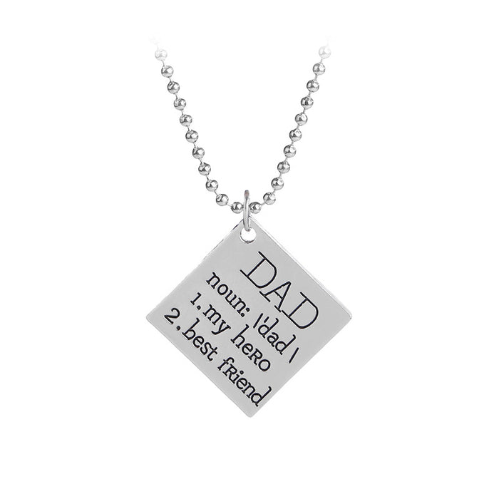 Wholesale Father's Day Alloy Necklace JDC-NE-Langt029