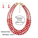 Jewelry WholesaleWholesale ABS Plastic Glass Crystal Multilayer Necklace Earrings Set JDC-NE-TC288 Necklaces 腾层 %variant_option1% %variant_option2% %variant_option3%  Factory Price JoyasDeChina Joyas De China