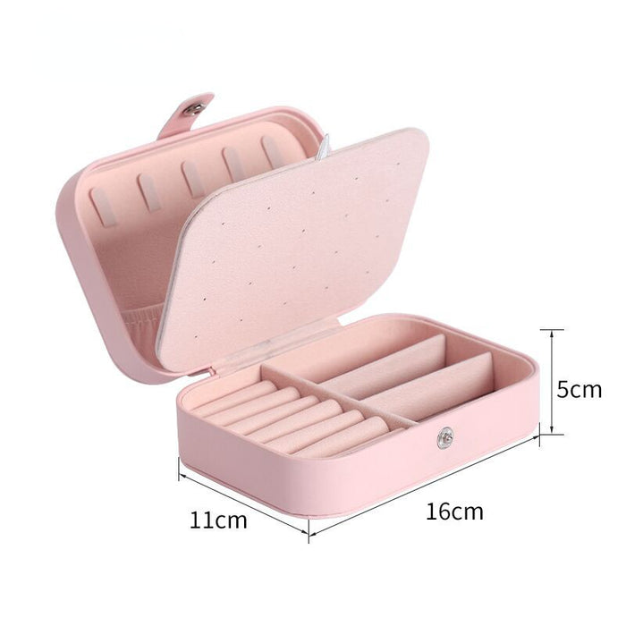 Wholesale Storage Double Layer Jewelry Box Portable Jewelry Storage Box JDC-SB-ChenD001