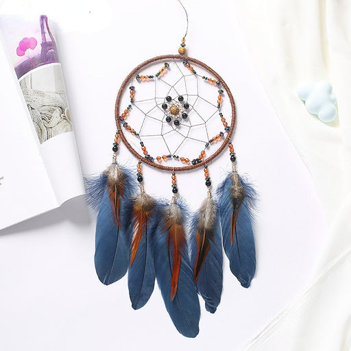 Jewelry WholesaleWholesale Beaded Feather Dreamcatcher JDC-DC-XR016 Dreamcatcher 薰然 %variant_option1% %variant_option2% %variant_option3%  Factory Price JoyasDeChina Joyas De China