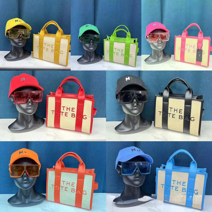 Wholesale Sunglasses Hat Straw Tote Bag Messenger Bag (F) Set JDC-HB-YLuo004