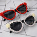 Jewelry WholesaleWholesale vintage glass rhinestone flower cat's eye sunglasses JDC-SG-NT013 Sunglasses 妮头 %variant_option1% %variant_option2% %variant_option3%  Factory Price JoyasDeChina Joyas De China