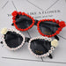 Jewelry WholesaleWholesale vintage glass rhinestone flower cat's eye sunglasses JDC-SG-NT013 Sunglasses 妮头 %variant_option1% %variant_option2% %variant_option3%  Factory Price JoyasDeChina Joyas De China