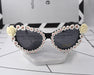 Jewelry WholesaleWholesale vintage glass rhinestone flower cat's eye sunglasses JDC-SG-NT013 Sunglasses 妮头 %variant_option1% %variant_option2% %variant_option3%  Factory Price JoyasDeChina Joyas De China