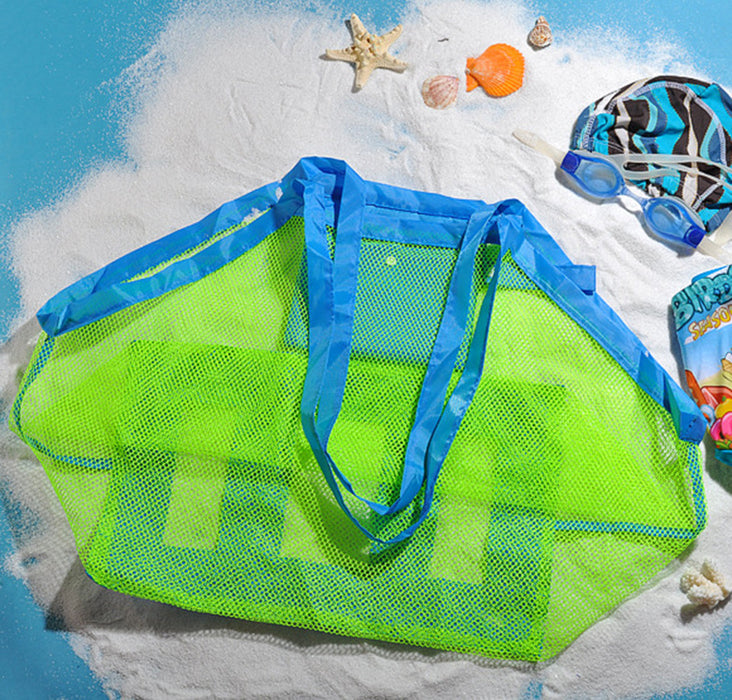 Wholesale Folding Beach Mesh Bag Washing Bag Kids Toys Large Storage Bag JDC-HB-Hudun001