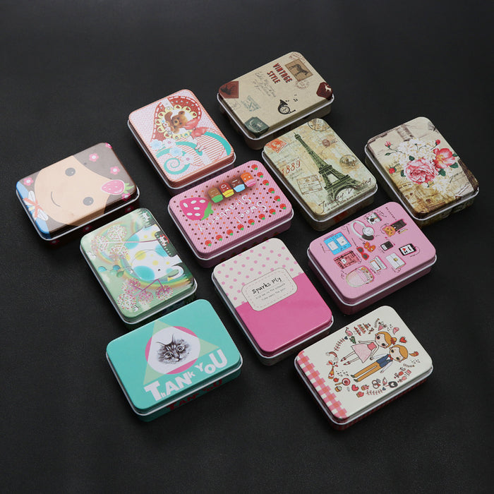 Wholesale Wallet Iron Rectangle Mini Card Coin Storage Box MOQ≥2 JDC-WT-DouS001