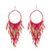 Jewelry WholesaleWholesale vintage vintage bohemian long rice bead tassel earrings JDC-ES-KaiQ003 Earrings 凯庆 %variant_option1% %variant_option2% %variant_option3%  Factory Price JoyasDeChina Joyas De China