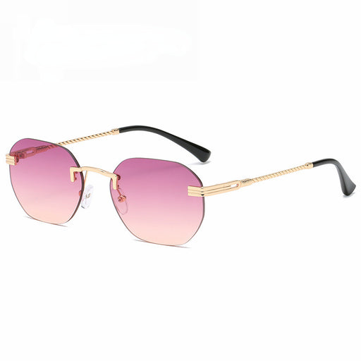 Jewelry WholesaleWholesale Women's Personality Rimless Irregular Sunglasses JDC-SG-JunL003 Sunglasses 俊莱 %variant_option1% %variant_option2% %variant_option3%  Factory Price JoyasDeChina Joyas De China