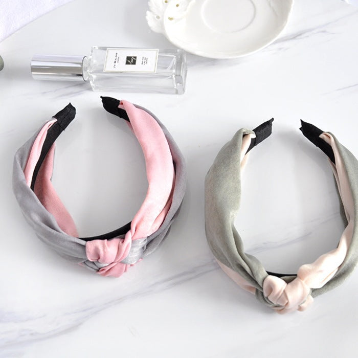 Wholesale cloth china knot stitching satin headband JDC-HD-tengZ005