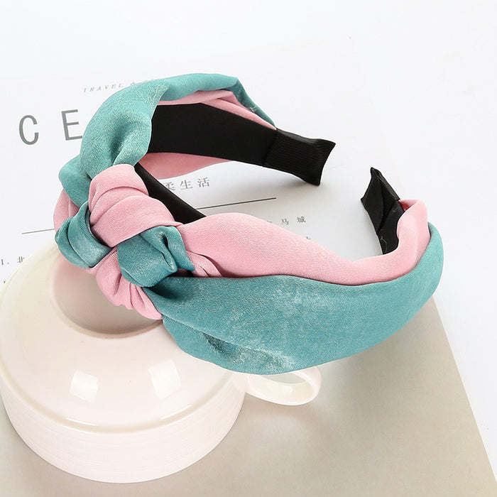 Wholesale cloth china knot stitching satin headband JDC-HD-tengZ005