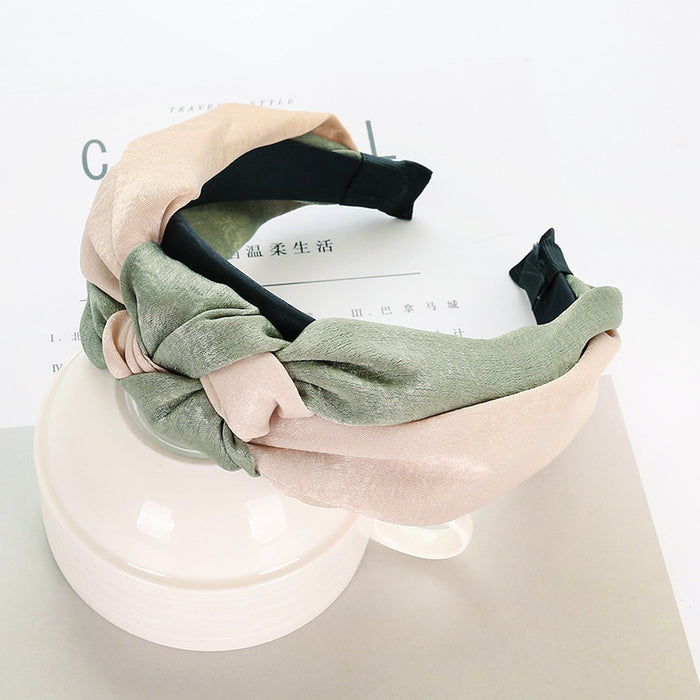 Wholesale cloth china knot stitching satin headband JDC-HD-tengZ005