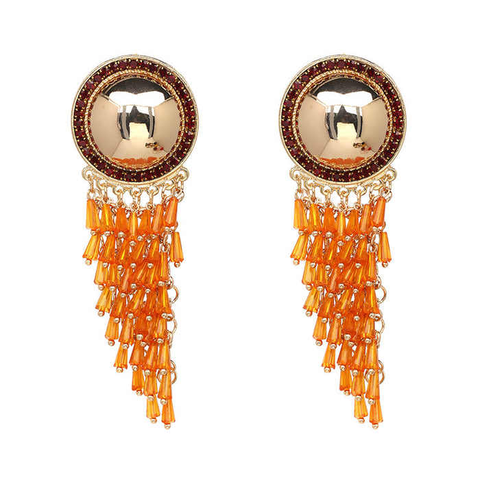 Jewelry WholesaleWholesale Alloy Tassel Earrings JDC-ES-LIUM050 Earrings 榴芒 %variant_option1% %variant_option2% %variant_option3%  Factory Price JoyasDeChina Joyas De China